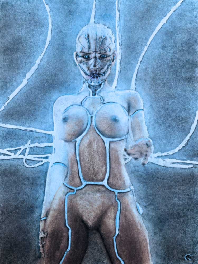 Female Robot Erotic MeatRoots Art