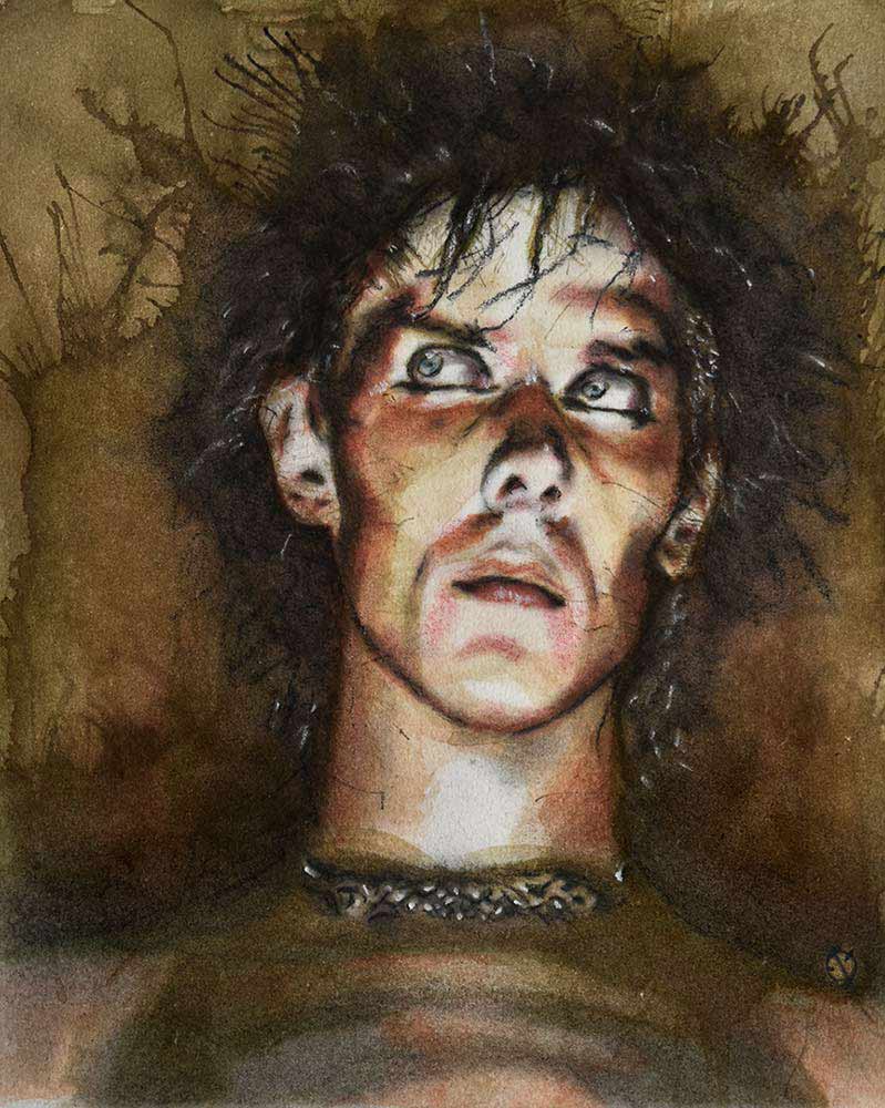 Peter Murphy Watercolor MeatRoots Art